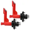 [US Local Warehouse] 2 Set of Shipping Container Wheel 6-Lug Kit with Ratchet Tie Container Wheel Kit 22000LBS Capacity Shipping Containers Axles for Moving 20ft-40ft Empty Containers