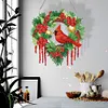 DIY Special Shaped Diamond Painting Wall Decor Wreath Hanging Kit(Cardinal)