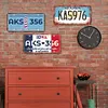 9pcs - Car License Plate - Vintage Metal Signs(6*12Inch) - Car License