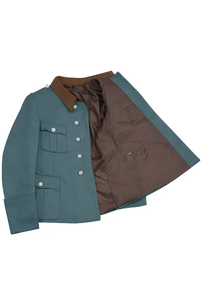   Polizei German Gendarmerie General Officer Gabardine Service Tunic Jacket 5 Buttons German-Uniform