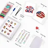 12pcs Independence Day 5D DIY Square Drill Diamond Painting Kits for Adults Beginners Home Decor Diamonds Paintings Gem Art 5.91x7.09in