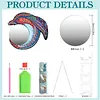 (US Local)Special Shaped Diamond Painting Makeup Mirror Kit Dolphin Crystal Diamond Mirror