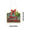 >SALE<Acrylic Christmas Diamond Art Painting Hanging Ornament Kit (Merry Christmas)