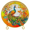 DIY Cloisonne Enamel Painting Kit for Adults Beginners Gift Home Decor Filigree Enamel Art Making Set with Bracket 30x30cm