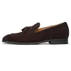 Handmade Fashion Men Tassel Suede Leather Boat Dress Shoes