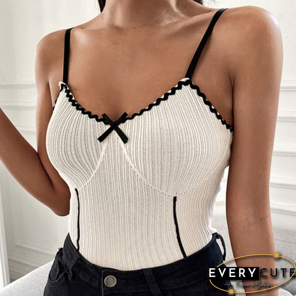 6 Colors New Fashion Women Sleeveless Vest Tops Summer V-Neck Slim Fit Shirts Crop Tops Solid Color Top Plus Size Tank Top