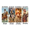 Cowgirl - Panneaux en &eacute;tain m&eacute;tallique(30*40cm)
