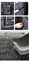 SUV Cargo Liner for Dogs, Waterproof Pet Cargo Cover Dog Seat Cover Mat for SUVs Sedans Vans with Bumper Flap Protector, Non-Slip, Large Size Universal Fit, Black
