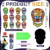 12PCS Diamond Painting Magnets Refrigerator for Adults Kids Fridge Car Kit(Skull)