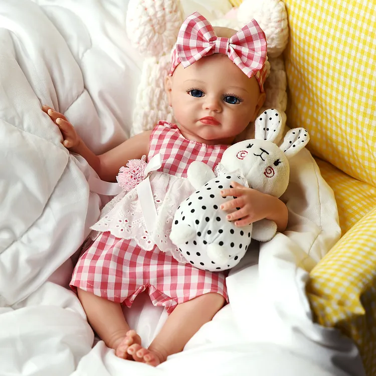 Babeside Miska 16" Realistic Silicone Quiet Baby Little Infant Girl Building Lovely Memories