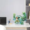 >SALE<Acrylic Arch Bridge Pond Desktop Diamond Art Kits for Home Office Decor