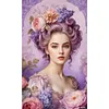 (Big Size)Girl - 14CT Stamped Cross Stitch - 40*65cm - Character