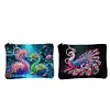 2pcs DIY Diamond Art Diamond Dot Card Pack 5D Diamond Painting Coin Pouch (Ostrich)