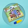 Livre de coloriage magique &agrave; l'eau imperm&eacute;able et r&eacute;utilisable pour les tout-petits