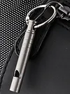 Outdoor Titanium Emergency Whistle EDC Whistle Necklace Pet Training Whistles