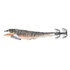 Luminous Wood Shrimp Fishing Lure Steel Wire Squid Jig Shrimp Bait for Saltwater