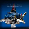 Mechanical group marine animal series big shark high difficulty assembly building blocks toy model