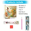 Sunflower Dancing Girl-Partial Special Shaped Diamond painting 30*30CM