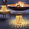 Solar Lantern Outdoor Hanging Lantern Light IP44 Waterproof with Handle for Yard