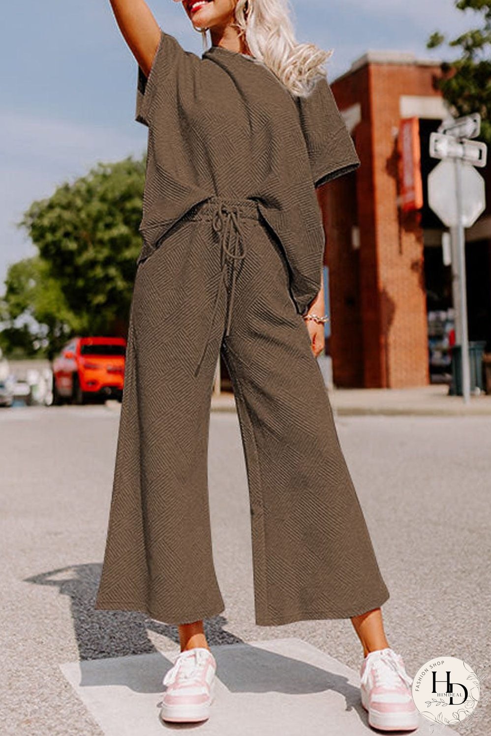 Weekend Casual Jumpsuit and Top Set