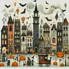 Halloween Hut - 11CT Stamped Cross Stitch - 50*50cm - Halloween