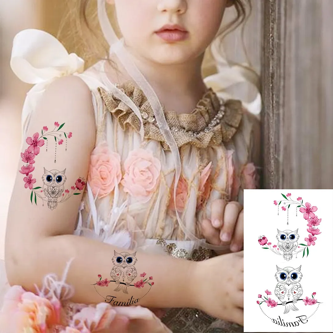 Lotus Mandala Flower Deer Sexy Temporary Tattoos For Women Neck Back Adult Geometric Tribe Fake Tattoo Body Art Waterproof Tatoo