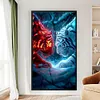 (US Local)Tiger-11CT Stamped Cross Stitch Kit(40x70cm)