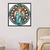 Jesus Virgin Glass Painting-Paint by Numbers Acrylic Painting 40*40CM