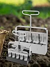 2Pcs Handheld Clod Maker Stainless Steel Soil Blocker Garden Yard Seeding Tool