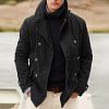 Men's Casual Jacket Fashion Open Lining Solid Color Jacket