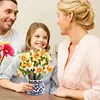 3D Paper Pop Up Flower Bouquet Greeting Card Postcard(Narcissus)