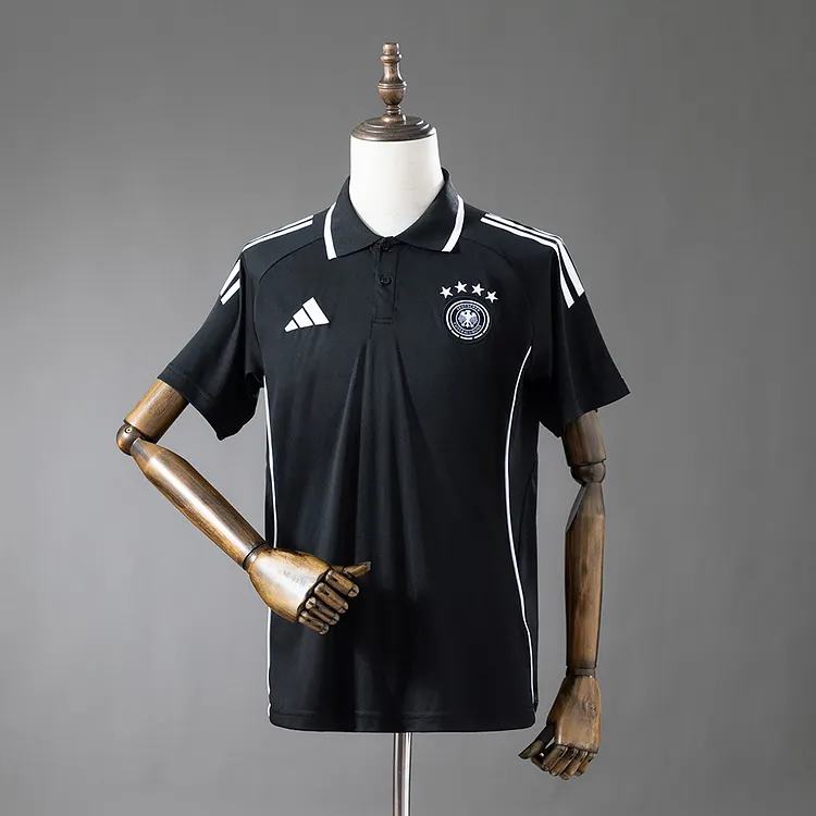 Germany 2026 World Cup Black Polo Shirt