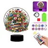 Flower Book Diamond Painting Night Light 5D DIY Diamond Art Lamp Home Decor