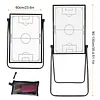 [US Local Warehouse] 35inx24in Magnetic Soccer Coaches Clipboard Tactical Dry Erase Board with Magnetic Markers Pen Eraser Portable Tactical Clipboard with Adjustable Stand for Basketball Volleyball Coaches
