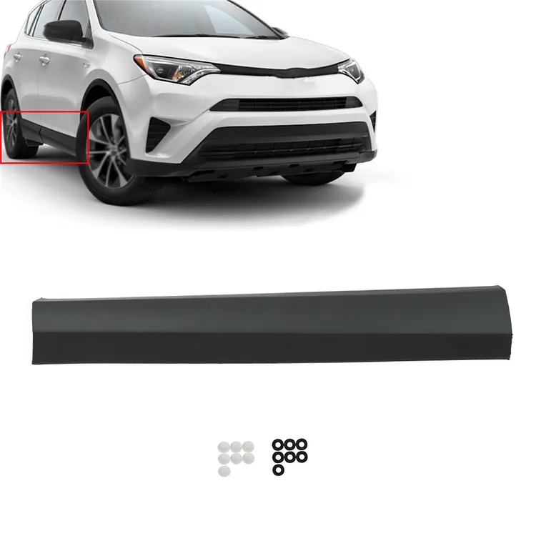 SEBLAFF Front Passenger Side Lower Door Molding Trim Panel Strip Replacement for 2016-2018 Rav4 75073-0R040 TO1305107
