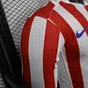 2025-2026 Long Sleeve Player Version Atletico Madrid Home Football Shirt 1:1 Thai Quality