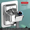 Adjustable Punch-Free Shower Head Holder Bathroom Fixture Accessories Wall-Mounted Shower Bracket Lotus Pod Fixed Wall Base