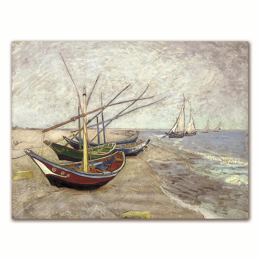 Van Gogh Oil Painting Works Sunflower Apricot Abstract A4 A3 A2 Canvas Art Print Poster Picture Wall House Decoration Murals