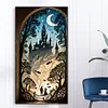 (US Local)Street View 5D DIY Full Drill Round Big Size Diamond Painting Kit Home Wall Decor 40x75cm