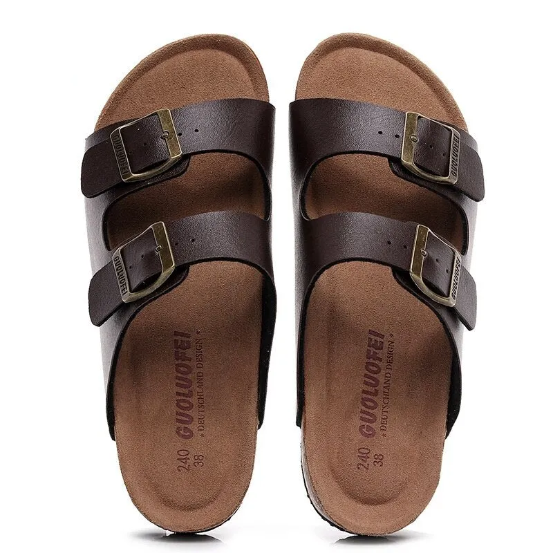 Fujin High Quality Large Size Women Summer Shoes Soft Cork Sole Non Slippery Female Beach Shoes Slides Platform Sandals Fashion