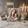 (30x30cm)DIY Virgin Mary Framed Handmade Pearl Painting Art Craft Kit Living Home Decor