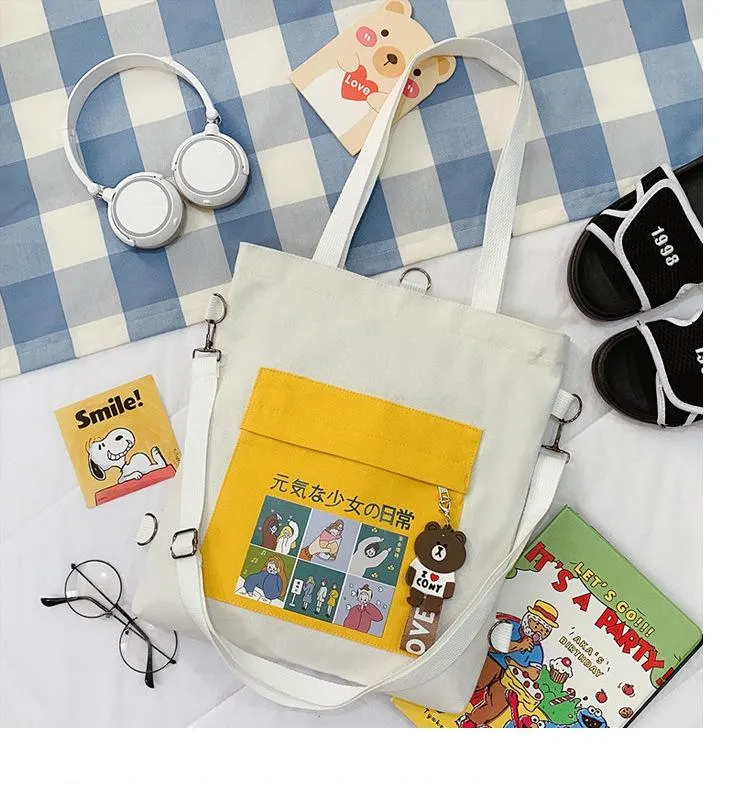 Multi-purpose Vitality Girl Tote Bag