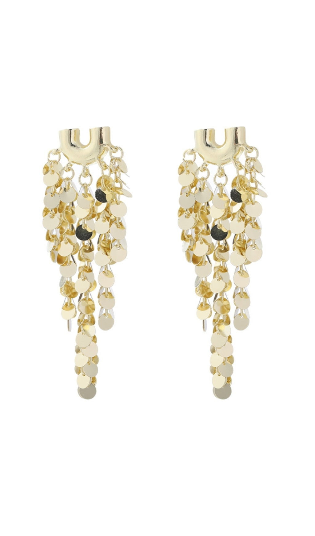 Agnieszka Fringe Sequin Earrings Flowering Girl