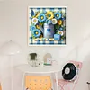 (Multi Style)Rose Butterfly-Full Embroidery 3 Strands 11CT Stamped Cross Stitch-45*45CM