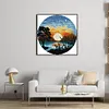 Sunset-14CT Stamped Cross Stitch Kit(31*31cm)