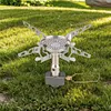 Camp Stove Ultralight Collapsible Stove Burner for Outdoor Hiking Cooking Burner