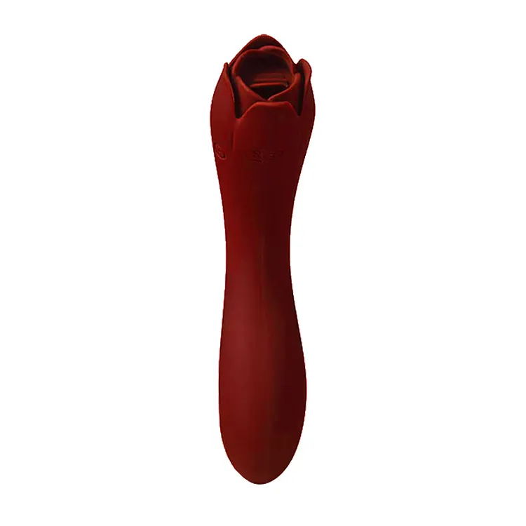 Silica Gel Rose Toy 10 Modes (Red)