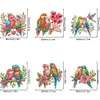6Pcs Parrot Diamond Painting Fridge Magnet DIY Diamond Fridge Stickers