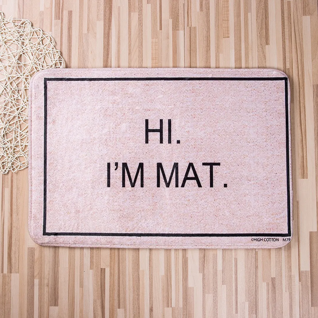 Creative Anti-Skid Door Mat Shaggy Area Elk Cat Print Rug Dining Room Carpet Floor Door Mat Home Bedroom Floor Mat