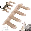 Cat Stairs Wall Mounted Cat Climbing Shelf Wooden Cat Wall Steps for Cats